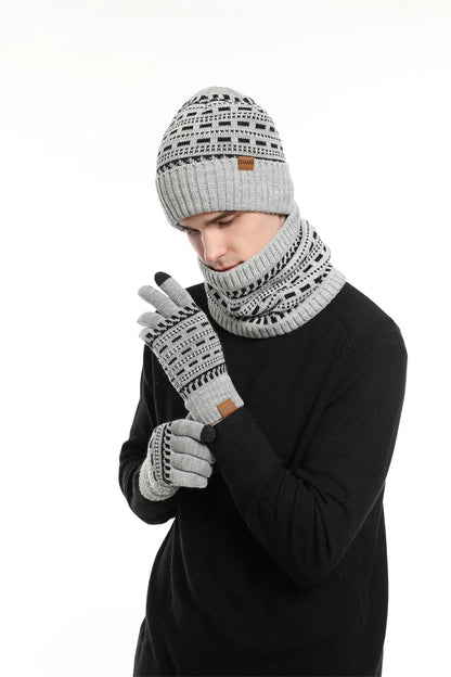 HeatLock™ Trio – Woolen Hat, Gloves & Scarf for Maximum Cold Protection!