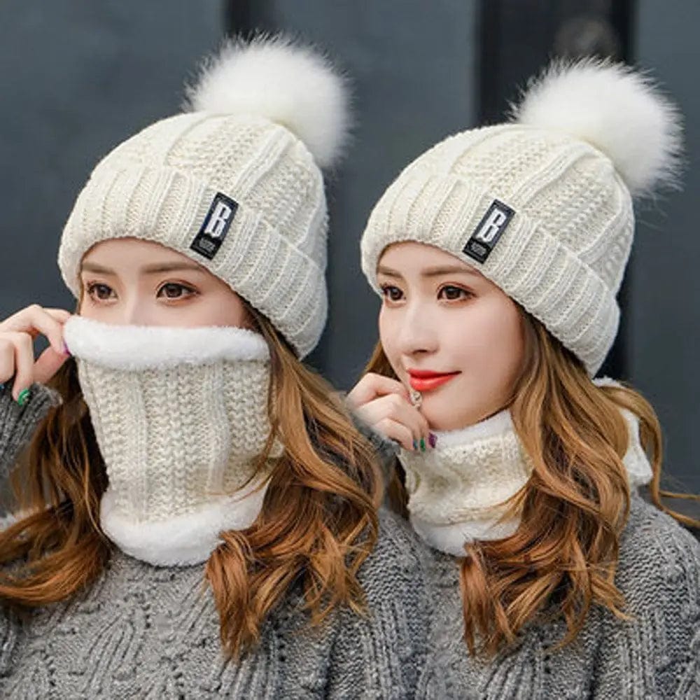 ChillBuster™ Set – Winter Beanie & Scarf Duo for Unmatched Warmth!