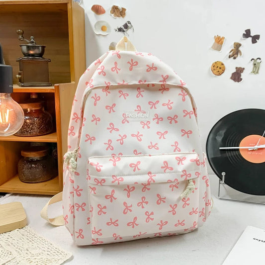 ChicNylon™ Backpack Bow Printed for Girls & Women