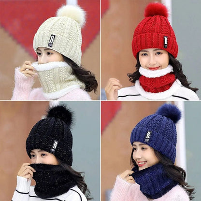 ChillBuster™ Set – Winter Beanie & Scarf Duo for Unmatched Warmth!