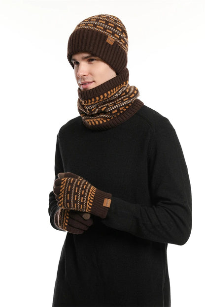 HeatLock™ Trio – Woolen Hat, Gloves & Scarf for Maximum Cold Protection!