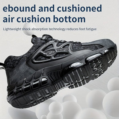 ToughGuard™ Men's Steel Toe & Puncture Proof Work Shoes - Unmatched Protection for Every Job!