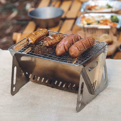 CampMaster™: The Ultimate Folding Campfire Grill & Portable Stove