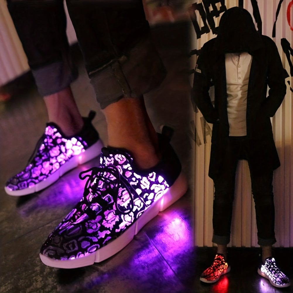 GlowStride™ Fiber Optic Shoes – Light Up Your Night with Unmatched Style!