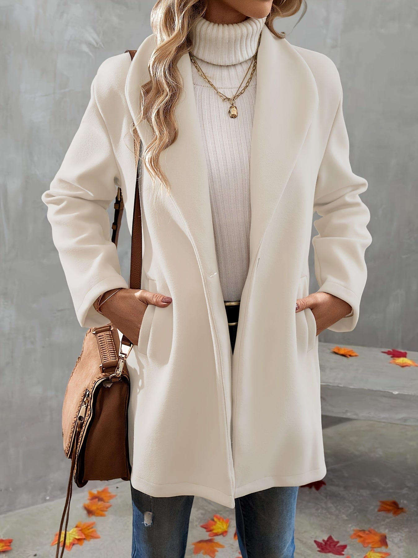 ChicCoat™ Women’s One-Button Overcoat - The Ultimate Everyday Style Essential!