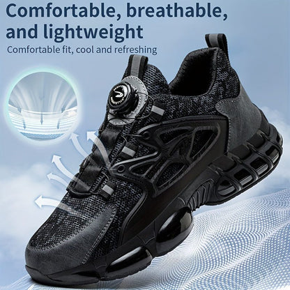 ToughGuard™ Men's Steel Toe & Puncture Proof Work Shoes - Unmatched Protection for Every Job!