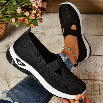 Step into Comfort: Women's Cut-out Sneakers™