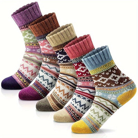 SnugStep™ Color Block Socks – Soft, Breathable Comfort for Every Step