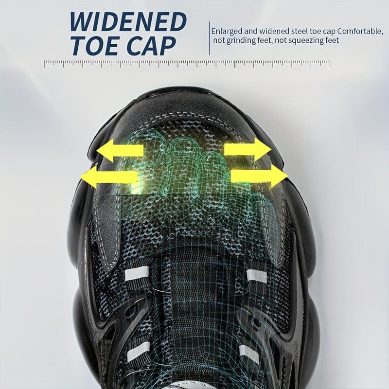 ToughGuard™ Men's Steel Toe & Puncture Proof Work Shoes - Unmatched Protection for Every Job!