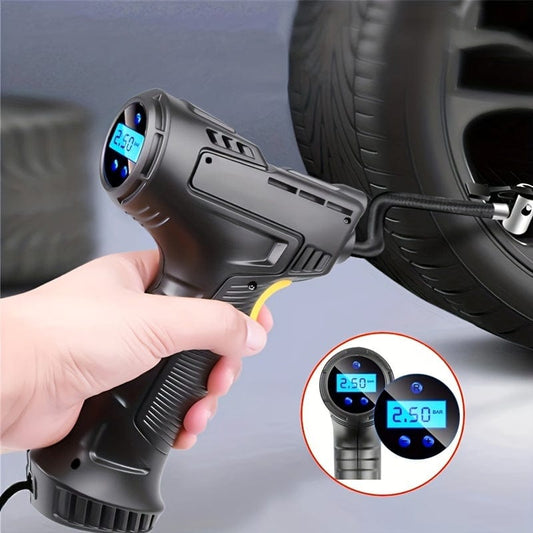 TurboInflate™ 120W Wireless Air Compressor – Portable Power for Instant Tire Inflation!