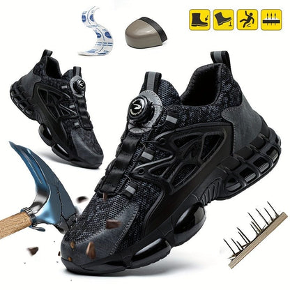 ToughGuard™ Men's Steel Toe & Puncture Proof Work Shoes - Unmatched Protection for Every Job!