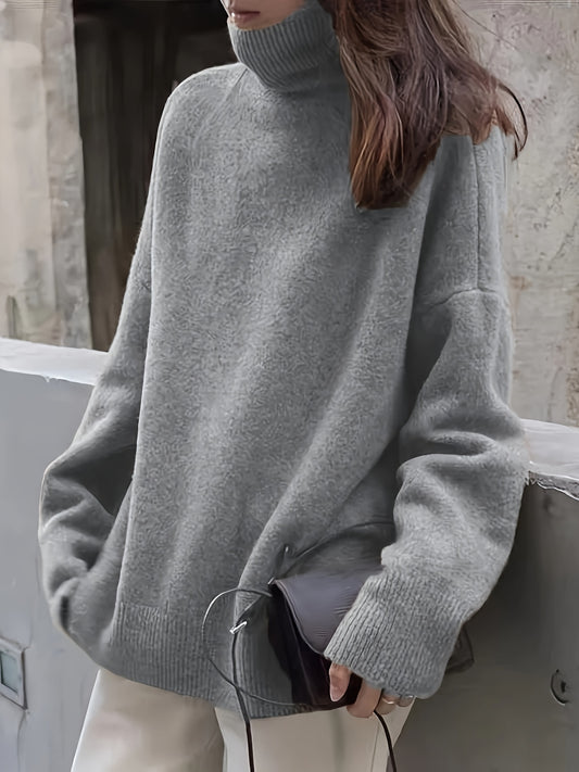 Oversize SnuggleStyle™ Turtleneck – Soft, Warm, and Made for You