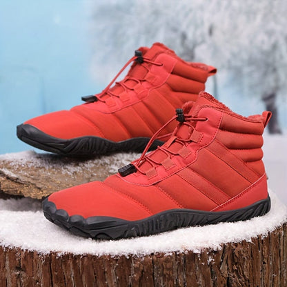 SnowSafe™ Women's High-Top Winter Snow Boots – Fleece-Lined, Non-Slip, Barefoot Comfort for Hiking & Outdoor Adventures