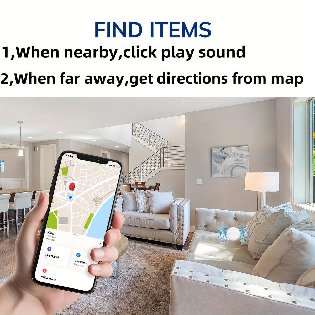 AirLocate™ 2pcs Air Tracker with Find My Compatibility – Never Lose Your Essentials Again!™